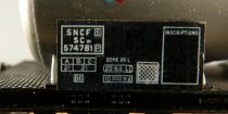 Jouef 6370 Ho Sncf Butagaz Propane Tank Wagon Grey Silver 2 Axles no Box