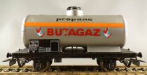 Jouef 6370 Ho Sncf Butagaz Propane Tank Wagon Grey Silver 2 Axles no Box