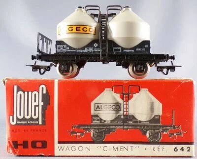 Jouef 642 Ho Sncf Tank Algeco Pulverulents (Powder) Wagon Red SleeveBox