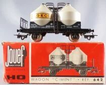 Jouef 642 Ho Sncf Tank Algeco Pulverulents (Powder) Wagon Red SleeveBox