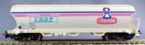Jouef 6444 Ho Sncf Grain Hopper Wagon L\'Alsacienne Blue Box
