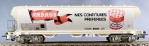 Jouef 6453 Ho Sncf Grain Hopper Wagon Andros Near Mint Blue Box