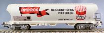 Jouef 6453 Ho Sncf Grain Hopper Wagon Andros Near Mint Blue Box