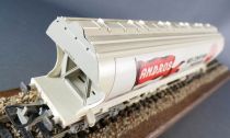 Jouef 6453 Ho Sncf Grain Hopper Wagon Andros Near Mint Blue Box