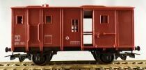Jouef 6480 Ho Sncf Fourgon P.V. 2 Essieux Feux Rouge Arri&egrave;res Eclair&eacute;s Boite Bleue