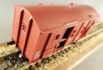 Jouef 6480 Ho Sncf Fourgon P.V. 2 Essieux Feux Rouge Arri&egrave;res Eclair&eacute;s Boite Bleue
