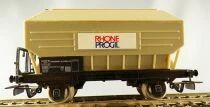 Jouef 6490 6435 Ho Sncf SBwf Hopper Wagon 2 Axles Rhone Progil Grain Carriage Red Box