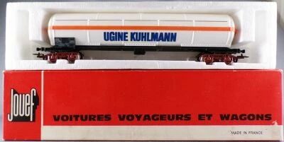 Jouef 6513 Ho Sncf Wagon Citerne Pare-Soleil � bogies Ugine Kuhlmann Neuf Boite Rouge