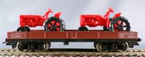 Jouef 6520 Ho Sncf Wagon Plat à bogies 2 Tracteurs Agricoles sans Boite