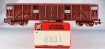 Jouef 6531 Ho Sncf Covered Wagon Gas Type with bogies Mint in Red Box