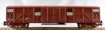 Jouef 6531 Ho Sncf Covered Wagon Gas Type with bogies Mint in Red Box