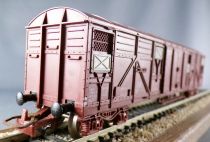 Jouef 6531 Ho Sncf Covered Wagon Gas Type with Bogies Showcase Box