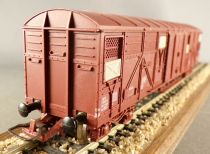 Jouef 6531 Ho Sncf Wagon Couvert à Bogies Type Gas Boite Tricolore