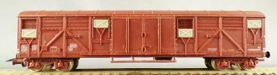 Jouef 6531 Ho Sncf Wagon Couvert � Bogies Type Gas Eclairage Feux Rouges Fin de Convoi sans boite