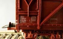 Jouef 6531 Ho Sncf Wagon Couvert &agrave; Bogies Type Gas sans boite