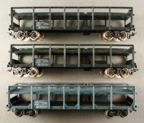 Jouef 6540 Ho Sncf 3 Wagons Porte-Auto Stva Bleu & Gris Bleu sans Voitures sans Boite