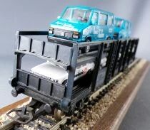 Jouef 6540 Ho Sncf Wagon Stva Grey Blue 3 Opel Kadett & 2 Citro&euml;n C25 no Box