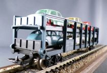 Jouef 6540 Ho Sncf Wagon Stva Grey Blue with 6 Cars Showcase Box