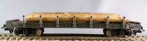 Jouef 6550 Ho Sncf TP Stake Wagon with Bogies Ro2yw 194921 Grey Logs Showcase Box