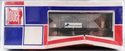 Jouef 6575 Ho Sncf Wagon Tr�mie Bogie Fond Ouvrant Rh�ne-Poulenc Neuf Boite Tricolore Cellophan�e 2