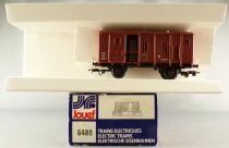 Jouef 6580 Ho Sncf Van Type PV 2 Axles Red Rear Lighting Blue Box