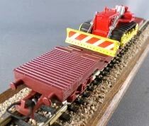 Jouef 6581 Ho Sncf Flat Wagon Type SSyw with Hanomag Mint Tricolour Box