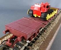 Jouef 6581 Ho Sncf Flat Wagon Type SSyw with Hanomag Mint Tricolour Box