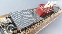 Jouef 658C Ho Sncf Wagon Plat Surbaiss&eacute; SSyw 420212 Gris avec Transformateur