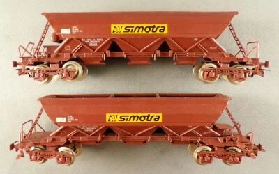 Jouef 664200 Ho Sncf 2 Wagons Tr�mie � Bogies Fad Simotra sans Boite