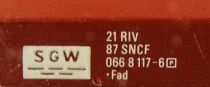 Jouef 664200 Ho Sncf 2 x Fad Wagon with bogie Cie Simotra no Box