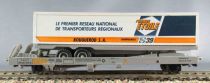 Jouef 666900 Ho Sncf Kangaroo Wagon with France Etoile Truck Trailer no Box