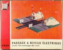 Jouef 671 Ho Sncf Passage &agrave; Niveau Electrique Rail Maillechort Passage de Voie Neuf Boite