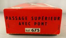 Jouef 673 Ho Passage Supérieur avec Pont Rampes d\'accès Rails Acier en boite