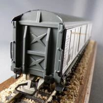 Jouef 6730 Ho Sncf Slidding Sides Wagon with Bogies Habiss Evs Tricolour Box