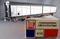Jouef 6730 Ho Sncf Slidding Sides Wagon with Bogies Habiss Evs Tricolour Box