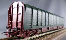 Jouef 6752 Ho Sncf Wagon Plat à Dossiers Bâché Type Rils Boite Bleue