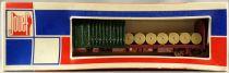 Jouef 6753 Ho Sncf Flat Wagon with Half Open Canvas Cover Near Mint in Tricolour Box
