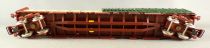 Jouef 6753 Ho Sncf Flat Wagon with Half Open Canvas Cover Near Mint in Tricolour Box