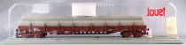 Jouef 675900 Ho Sncf Wagon Plat à Bogies à Ranchers Res avec Tuyaux Neuf Boite Cristal