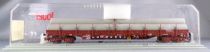 Jouef 675900 Ho Sncf Wagon Plat à Bogies à Ranchers Res avec Tuyaux Neuf Boite Cristal