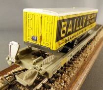Jouef 6965 Ho Sncf Kangaroo Segi Wagon with Bailly Truck Trailer 2