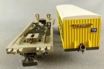 Jouef 6965 Ho Sncf Kangaroo Segi Wagon with Bailly Truck Trailer