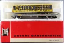 Jouef 6965 Ho Sncf Kangaroo Wagon with Bailly Truck Trailer Red Box