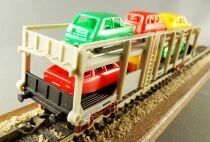 Jouef 7323 Ho Sncf Wagon Stva Grey with 6 Cars no Box