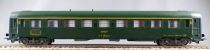 Jouef 7605E 7655 7670 Ho Sncf Voiture Y-Uic A9 1° Classe 518719-70335-6 Vert Paris-Bucaresti sans Boite