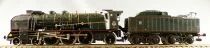 Jouef 8255 Ho Sncf Loco Vapeur 231 K 82 Pacific Nord Tender 38A1 Calais Eclairage sans Boite