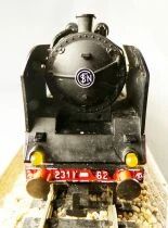 Jouef 8255 Ho Sncf Loco Vapeur 231 K 82 Pacific Nord Tender 38A1 Calais Eclairage sans Boite
