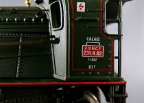Jouef 8255 Ho Sncf Steam Loco 4-6-2 231 K 82 Pacific North Calais no Tender