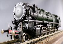 Jouef 8265 Ho Sncf Loco Vapeur 150 X 29 Tender 34 X 157 Audun le Roman Eclairage sans Boite