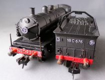 Jouef 8282 Ho Sncf Loco Vapeur 140 C 231 Consolidation Ouest Eclairage Tender 18C436 Mantes Boite Rouge